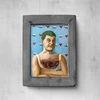 Atvirukas su pliušiniu "chest Toupet" motyvu, A6 formatas