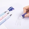 Auauy 3 mechaninių pieštukų rinkinys, plastikiniai mechaniniai pieštukai 0,7 mm, mechaniniai pieštukai su 6 dėžučių švino ir 3 trintukais, biuro reikmenys vaikams, mokyklai, rašymui, piešimui, eskizams