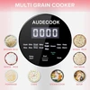 Audecook Ryžiųquick cooker mažas 1.5 l su mažo angliavandenių kiekio funkcija ir garintuvu, mini Ryžiųquick cooker su 7 funkcijomis, skaitmeninis Daugiafunkcisquick cooker, laikmatis, šilumos palaikymo funkcija sveikam maitinimuisi, Daugiafunkcisquick coo