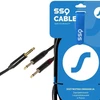 Audio kabelis - stereo Jack - 2x mono Jack 1 metras - Ssq Jsjm1