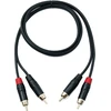 Audio Rca kabelis 2x Rca, 100 cm, juodas
