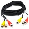 Audio/video Rca kabelis 1.5m, 3xrca (vyras-vyras), juodas