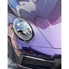 Aukščiausios kokybės itin blizgi violetinė vinilo plėvelė, skirta automobilio stogo sparno statramsčiui, motociklo lipdukas (50 cm x 150 cm)