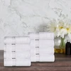 Rankšluostis Aukščiausios kokybės prabangus minkštas hotel & spa rankšluosčių rinkinys iš 8 vnt., pagamintas iš ilgapluoščių šukuotinių medvilnės – balta, 40 x 76 cm kiekvienas