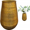 Auksinis metalinis vaza, 38cm, lofto stiliaus