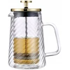 Virdulys Auksinis stiklinis kavos ir arbatos plikiklis 0,6 litro French Press Klausberg 7766