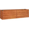 Aukštas sodo lovelis, rūdžių, 160x40x45cm, Corten plienas