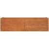 Aukštas sodo lovelis, rūdžių, 160x40x45cm, Corten plienas