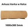 Aukštos kokybės kamštienos lakštas ritinyje 5 mm – 1000x300 mm (2 vnt.)