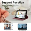 Auslbin dėklas galaxy tab a 2016 planšetiniam kompiuteriui 10.1 colio t580, retro tab a6 (2016) 10.1 /t580 apsauginiai dėklai vienspalviai, įspaustas stilius, magnetinės sagtys, stovo funkcija, rožinis
