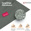 Autdoor® mikropluošto pončas maudynėms vyrams ir moterims, tvarus, pagamintas iš 100% perdirbtų pet butelių, rankšluostis kaip pagalbinė priemonė persirengti paplūdimyje ir vandens sportui, greitai džiūstantis ir kompaktiškas (žalias, didelis)
