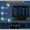Automagnetola Hikity dab/dab+ automatinis automobilinis radijas 1din belaidis carplay android auto su ekranu išplečiamas 7 colių automobilinis radijas 1din su bluetooth fm aux usb mirror link mic vairo valdymu atbulinės eigos kamera