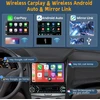 Automagnetola Hikity dab/dab+ automatinis automobilinis radijas 1din belaidis carplay android auto su ekranu išplečiamas 7 colių automobilinis radijas 1din su bluetooth fm aux usb mirror link mic vairo valdymu atbulinės eigos kamera