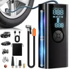Automobilinis dviračių nešiojamas kompresorius su Power Bank ir Led