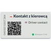 Automobilinis kontaktinis lipdukas ant stiklo Beeperlink Avarinis kontaktas