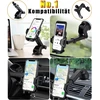Automobilinis telefono laikiklis 3in1 su siurbtuku ir ventiliacijos tvirtinimu