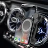 Automobilinis telefono laikiklis apvalioms ventiliacijos grotelėms