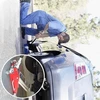 Automobilio domkrato guminiai stovai, ašies stovai automobiliui, 2 vnt. vežimėlio domkratų rinkinys, universalus guminis stovas vežimėlio domkratui ir kėlimo platformai, skirtas greitam ratų keitimui, juodas