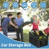 Automobilio organizatorius automobilio sėdynės organizatorius sulankstoma daiktadėžė keleivio sėdynei automobilių priedai sėdynės laikymo krepšys galinės sėdynės organizatorius su skyrikliais rankenomis ir keliomis tinklinėmis kišenėmis