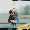 Automobilio puošmena poroms - pakabukas ant veidrodėlio - važiuok atsargiai - r. M