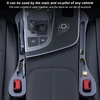 Automobilio sėdynės tarpų užpildas, 2 vnt., automobilio sėdynės tarpų užpildas su 4 vnt. automobilio laikymo kabliukais, universalus automobilio sėdynės tarpų užpildas, automobilio sėdynės kamštis, automobilio interjero aksesuarai automobiliui, visureigiu
