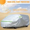 Automobilio uždangalas, pilnas garažas, skirtas Ford Transit Custom L1h1 2012-2022, 300d visų oro sąlygų automobilio uždangalas naudojimui viduje ir lauke su užtrauktuku ir vėjui atsparia juostele (l1h1)