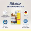 Avery Zweckform Lr7177-100 etiketės iš perdirbto popieriaus (1200 adresų etikečių, 99,1 x 42,3 mm ant A4 formato lapo, 100% perdirbtas popierius, spausdinamos, lipnios, skirtos Din ilgo formato vokams), 100 lapų, natūralios