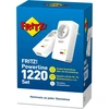 Avm Fritz! Powerline 1220e Set (1200 Mbps, 2x Gigabit Lan per adapterį, idealus Nas aplikacijoms ir Hd transliacijai, vokiečių kalbos versija, baltas)