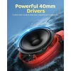 Awatrue vaikiškos bluetooth ausinės, bluetooth 5.4, 85/94 db garso reguliavimas, stereo garsas, 50 valandų grojimo laikas, sulankstomos ir reguliuojamos, belaidės ausinės mokyklai/kelionėms, raudonos