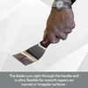 Axus Decor S-fill (pilka serija) lankstus nerūdijančio plieno glaistyklis - glaistyklė profesionaliems ir "pasidaryk pats" projektams - nerūdijantis ašmenys ir ergonomiška aleetwood rankena (200 mm)