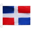 Az flag - dominikos respublikos vėliava laivui, komercinė vėliava - 45 x 30 cm - naudojimui lauke - dominikos nacionalinė vėliava, pagaminta iš poliesterio su plastikiniais žiedais
