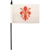 Az flag florence stalo vėliavėlė 13 x 20 cm - firenze toskanoje stalo vėliavėlė 21 x 14 cm - juodas plastikinis kotas ir pagrindas