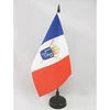 Az Flag Louis-philippe I of France 1830-1848 stalo vėliavėlė 5'' x 8'' - Prancūzijos karalystės stalo vėliavėlė 21 x 14 cm - juodas plastikinis kotelis ir pagrindas