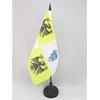 Az flag milano kunigaikštystės 1395-1796 metų stalo vėliava 5'' x 8'' - šventosios romos imperijos stalo vėliava 21 x 14 cm - juodas plastikinis kotas ir pagrindas