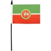 Az flag totorstano respublikos stalo vėliavėlė 13 x 20 cm - totorių stalo vėliavėlė 21 x 14 cm - juodas plastikinis kotelis ir pagrindas