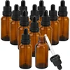 Azkeegrey 30 vnt. pipetės buteliukų rinkinys, 30 ml, rudas stiklas, buteliukas su stikline pipete, vaistinė buteliukas, rudas stiklinis buteliukas aliejams, ekstraktams, skysčiams, kvepalų aliejams