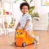 B. toys vaikiškas rankinis lagaminas katė - kelioninis lagaminas, vaikiškas lagaminas su šviesomis ir garsais - vaikiškas lagaminas atsisėdimui - su saugojimo vieta - mergaitėms ir berniukams nuo 2 metų