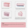 Baby wipes šildytuvas, drėgnų servetėlių šildytuvas, drėgnų servetėlių viršutinio šildymo dėžutė su reguliuojama temperatūra (rožinė)