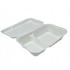 Bagasse meniu dėžutės pietų konteineriai eko 2-skyrių 230x158x46mm - 50 vnt.