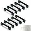Baldų spintelių rankenėlės ×10 madingos kvadratinės 136mm