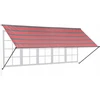 Balkono markizė 400 cm teleskopinė atraminė terasa skėtis pergola 4m