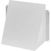 Baltas cinkuoto plieno ventiliacijos dangtelis 150x150mm su apsauga nuo lietaus