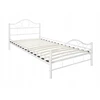 Baltas metalinis rėmas lova 90x200