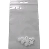 Balti apvalūs plastikiniai dangteliai užuolaidų karnizams, 9 mm (10 vnt.)