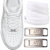 Balti raišteliai 140 cm ir sidabrinės sagtys Nike Air Force 1 Af1 batams