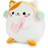 Balvi pūkuota kawaii melody balto katino pagalvėlė su minkštomis ir puriomis nailoninėmis ausinėmis