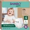 Bambo Nature kelnaitės-sauskelnės, dydis 4 (7-12 kg) - 100 vnt. mėnesio pakuotė | sauskelnės-kelnaitės su patobulinta apsauga nuo pratekėjimo | didžiausias komfortas ir laisvė aktyviems vaikams | dermatologiškai patikrintos sauskelnės