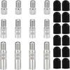 Bamyli 12 vnt. vožtuvų prailginimo automobilių vožtuvai, vožtuvų prailginimo adapteris su sriegiu 19 mm, 27 mm, 39 mm vožtuvų prailginimo adapteris automobiliui su 12 padangų ventilių dangtelių, skirtų e paspirtukui, automobiliui, sunkvežimiui, furgonui,