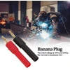 Banana kištuko adapteris 2 mm kištukinis į 4 mm lizdinį raudoną juodą banana kištuką Pa žalvariniai priedai elektroniniams prietaisams, 5 vnt.