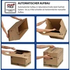 Bankers Box Smoothmove itin tvirtos dvigubai sustiprintos gofruoto kartono dėžės su nešimo rankenomis, greitas surinkimas be lipnios juostos, 127 litrai, 45,5 x 60,5 x 45,5 cm, 5 vnt.